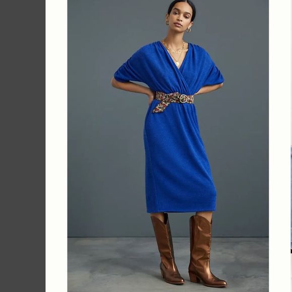 Anthropologie Dresses & Skirts - Anthropologie Amadi Ruched Knit Midi Dress